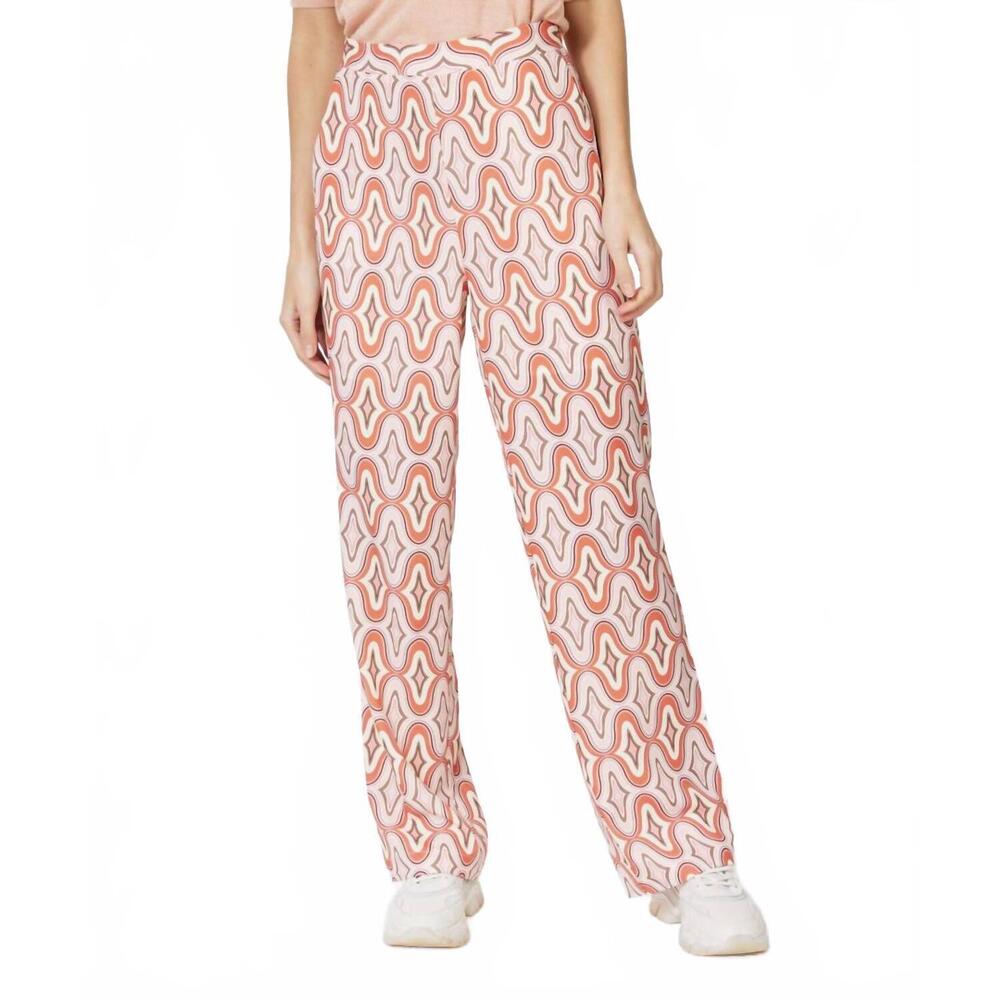 NEW ESQUALO gloria wide leg pants in groovy print